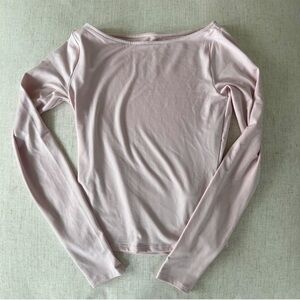 Hollister Boatneck Long Sleeve Top